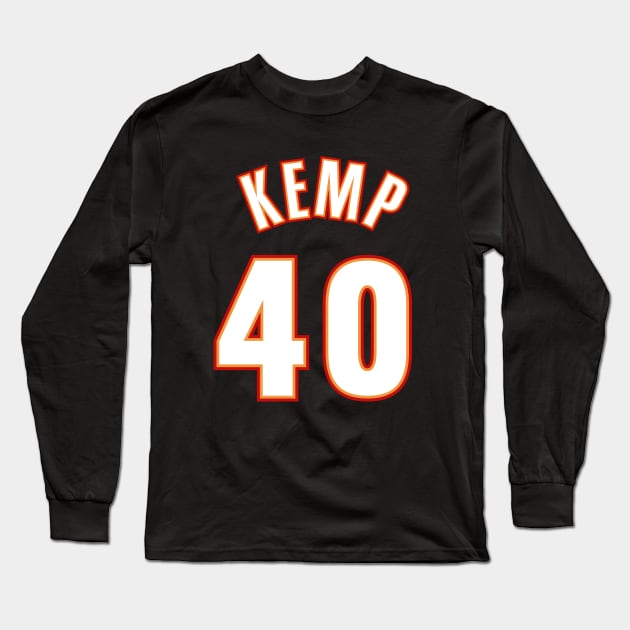 Kemp -FRONT AND BACK PRINT!!! Long Sleeve T-Shirt by Buff Geeks Art